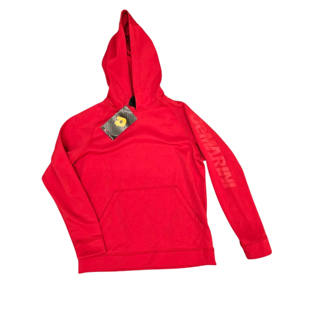 NWT DeMarini Post Game Red Hoodie Fleece Lined Kangaroo Pocket Youth Medium